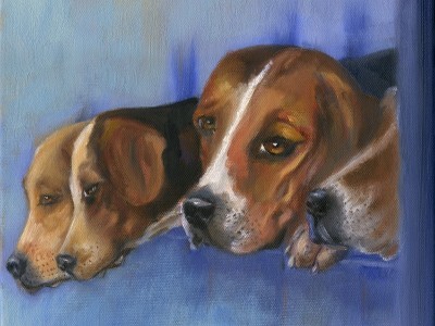 Hounds and Pups by Leslie Anthony
