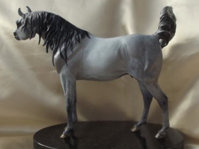 Halim Cyril 'Gentle Master' hand detailed Dove Gray Arabian by Tabatha Pack