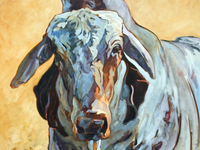 Brahman Bull, III by Gail Dee Guirreri Maslyk