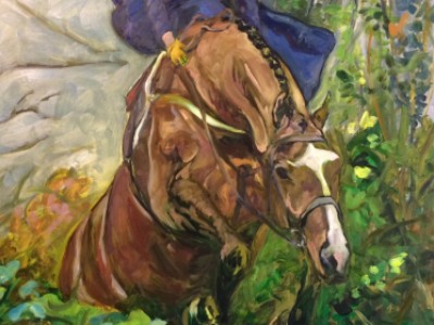 Meath Sidesaddle Portrait, II by Gail Dee Guirreri Maslyk