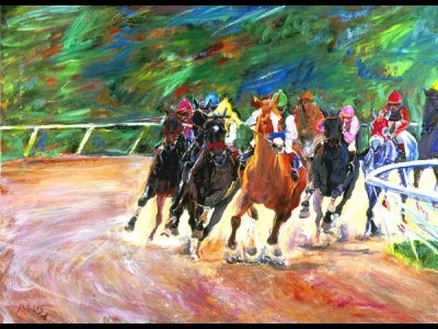 At the Races, I by Jennet Inglis