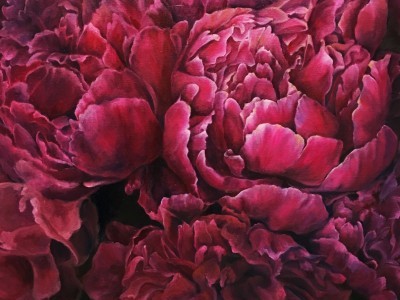 Vibrant Peonies by Joyce Lee