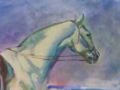 White Horse study - copy of Munnings by Leslie Anthony
