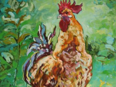 Rooster, XVI by Gail Dee Guirreri Maslyk
