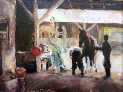 Farrier at Work by Susan   Tolliver