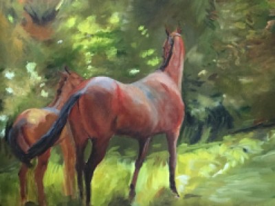 Mare and Foal by Sarah Holmberg