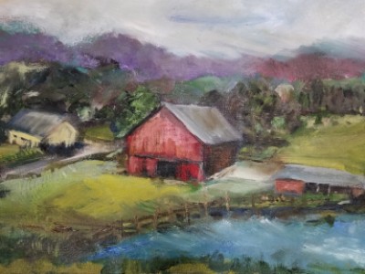 Willisville Barn by Barbara A. Sharp