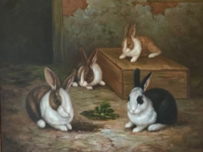 Large Rabbits by Borofsky - resale by Betsy Harding