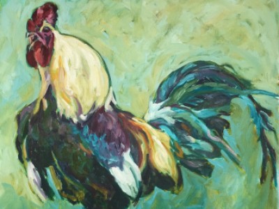 Rooster by Gail Guierri Maslyk - resale by Betsy Harding