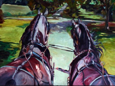 Bent Tree Farm Friesians by Gail Dee Guirreri Maslyk