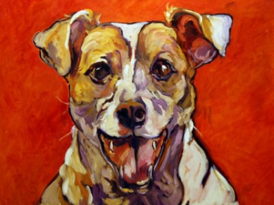 Penny Luke, Jack Russell portrait by Gail Dee Guirreri Maslyk