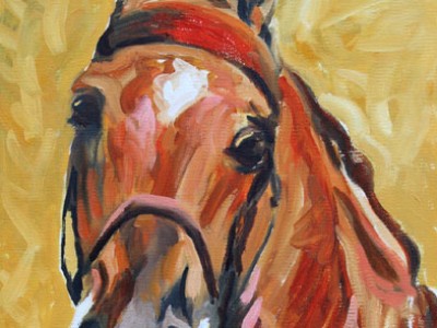 Saddlebred Study, a portrait, I by Gail Dee Guirreri Maslyk