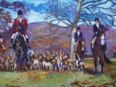 Farmington Hunt Landscape by Gail Dee Guirreri Maslyk