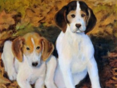 Hound Puppies, I by Pat Carter