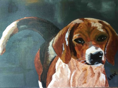 Beagle by Linda   Wine