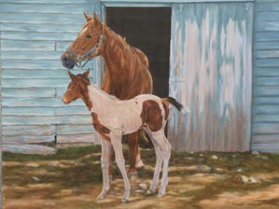The Blue Barn by Mary   Cornish